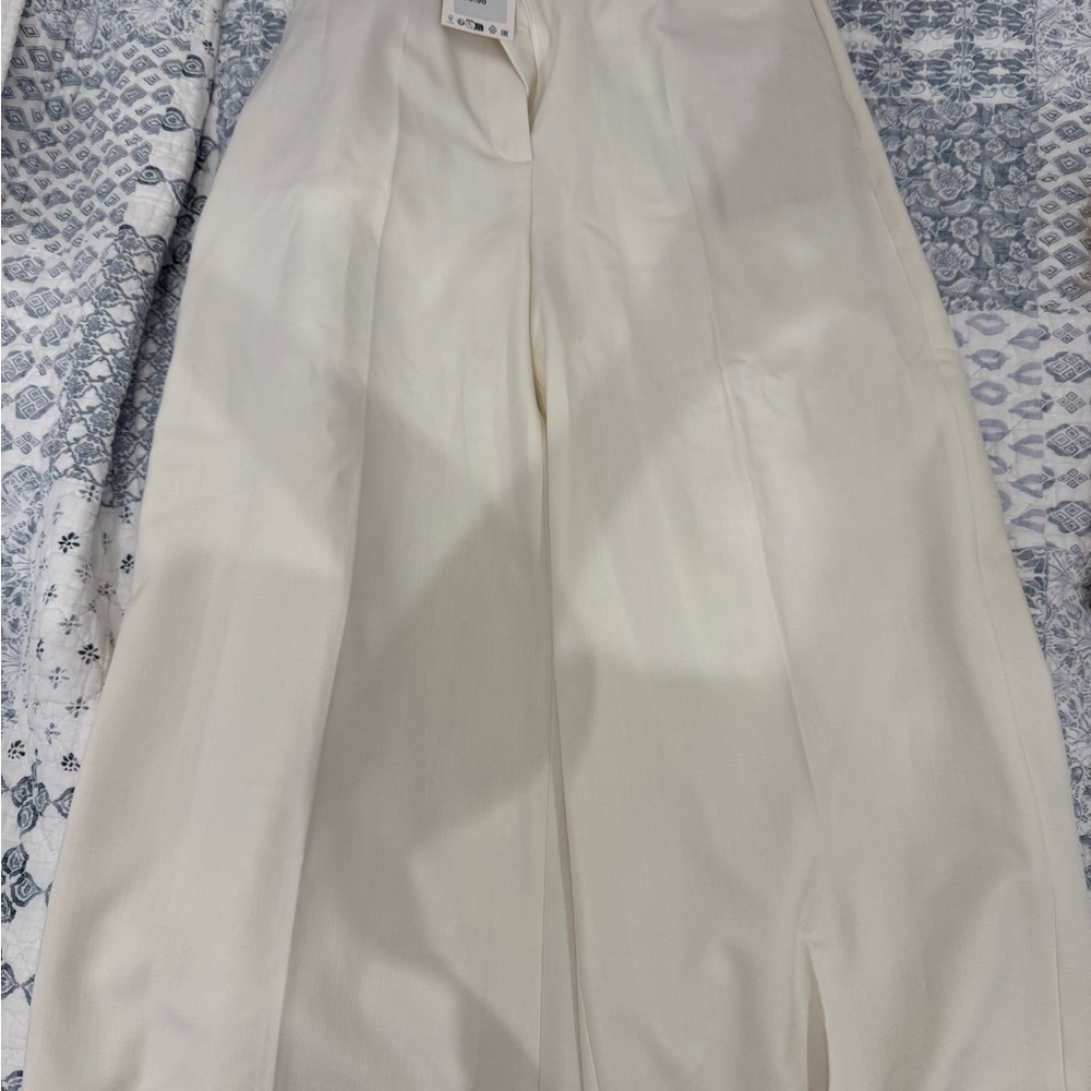 Zara Cream Wide Leg Culottes